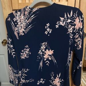 Massini Navy and Pink Floral Dress